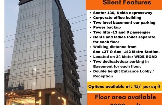 One Lac Square Feet Office for Sale In Sector 136